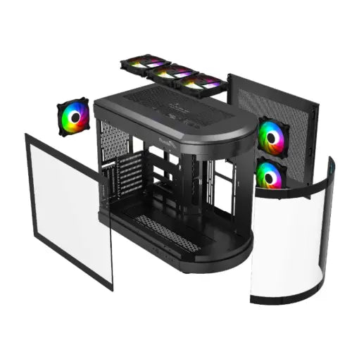 Thunder Rogue Gaming Case – Black Mid Tower RGB Tempered Glass Case Price in Pakistan | Daddu Charger Gaming Store