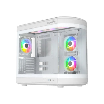 Thunder Rogue White Gaming Case β Mid Tower Tempered Glass RGB Case Price in Pakistan | Daddu Charger Gaming Store