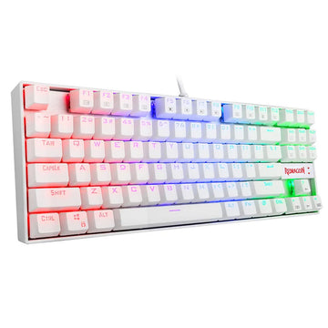 Redragon Kumara White RGB Mechanical Gaming Keyboard β Compact, Durable, and Stylish | Best Price in Pakistan β Daddu Charger