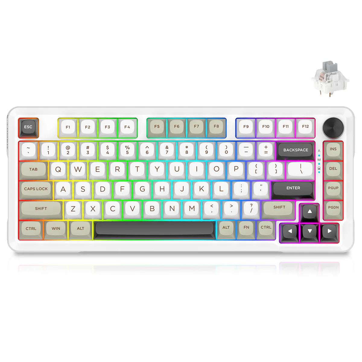 E-YOOSO Z82 Mechanical Gaming Keyboard Price in Pakistan | Hot-Swappable RGB Keyboard | PBT Keycaps | 82 Keys