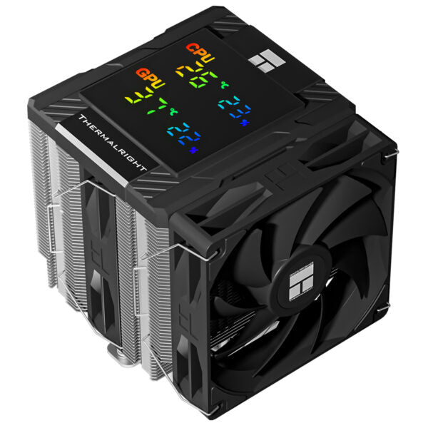 Thermalright Peerless Assassin 120 Digital ARGB CPU Cooler – Dual Tower 120mm ARGB Display Air Cooler (Black)