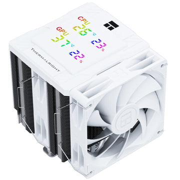 Thermalright Peerless Assassin 120 Digital ARGB White – Dual Tower 120mm ARGB Display CPU Air Cooler