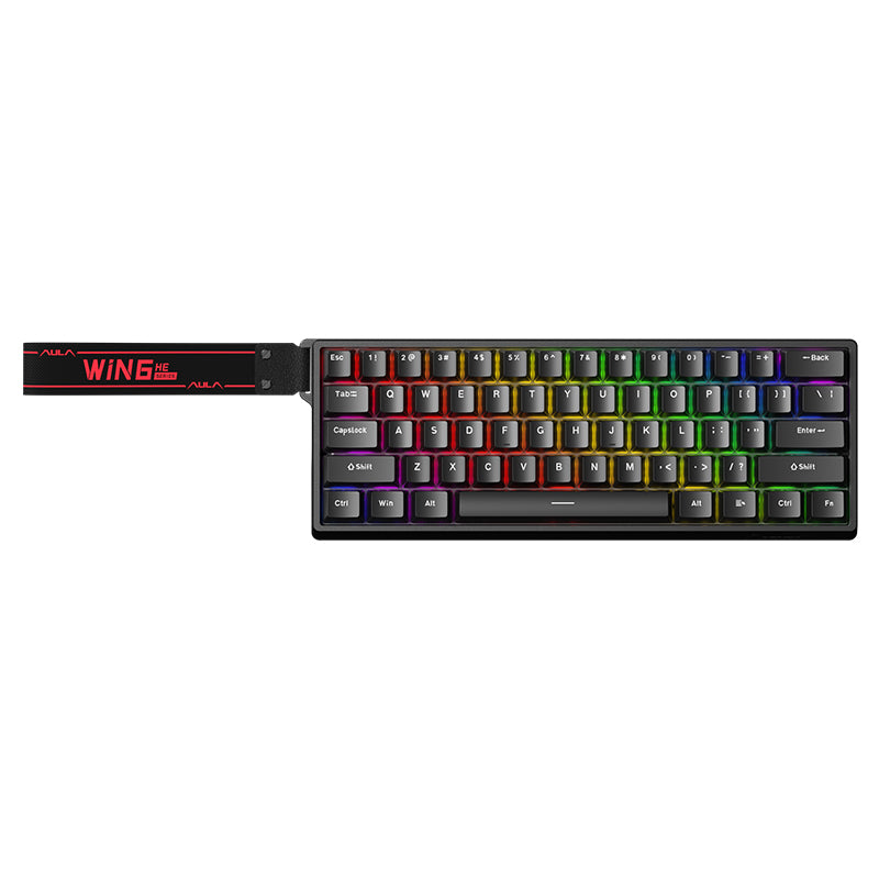 AULA WIN60 HE 60% Magnetic Switch Gaming Keyboard – 8K Polling, Hot-Swappable, RGB Wired | Best Price Pakistan – Daddu Charger