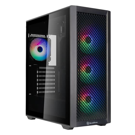 SilverStone FARA 515RX Mid-Tower Case with 3 Preinstalled Fans – Black