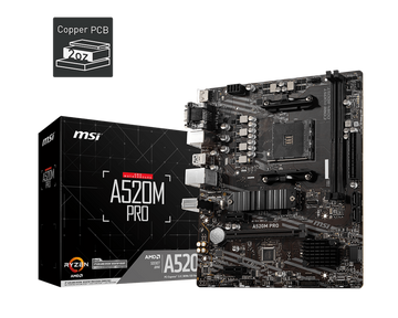 🧠 MSI A520M-A PRO Motherboard | AM4 Socket | Ryzen 3rd & 5th Gen Support | Best Budget AMD Board in Pakistan 🇵🇰 | Daddu Charger Gaming Store 🎮