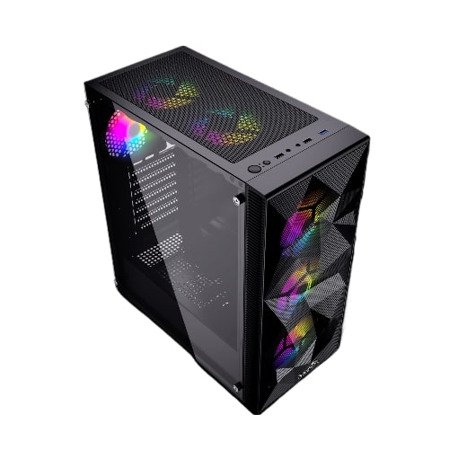 Thunder Triumph TGV-414 ARGB Gaming Case – Mid Tower with 3 Pre-Installed ARGB Fans