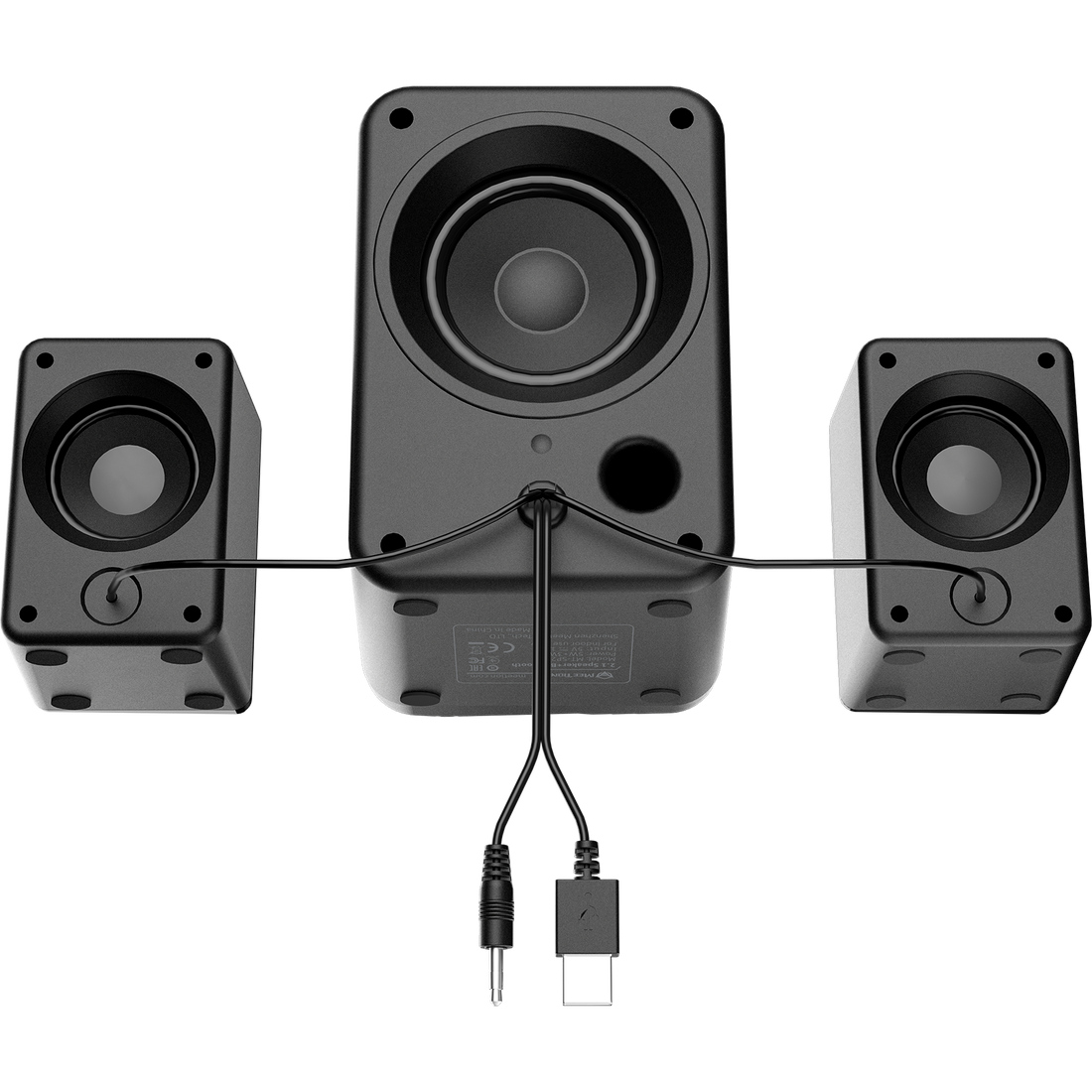 Meetion SP2111 Pro 2.1 Gaming Desktop Speakers | RGB Subwoofer & Satellite System | Powerful Bass Sound | USB Powered Multimedia Speaker for PC & Gaming Setups