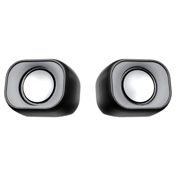 Meetion SP2010 2.0 Multimedia Speaker | Compact Stereo Desktop Speakers | USB Powered | Clear Sound for PC, Laptop & Gaming