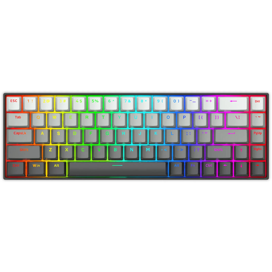 E-YOOSO HZ68 8000hz Magnetic Switch Gaming Keyboard -Grey Fade – 68-Key RGB, Adjustable Actuation