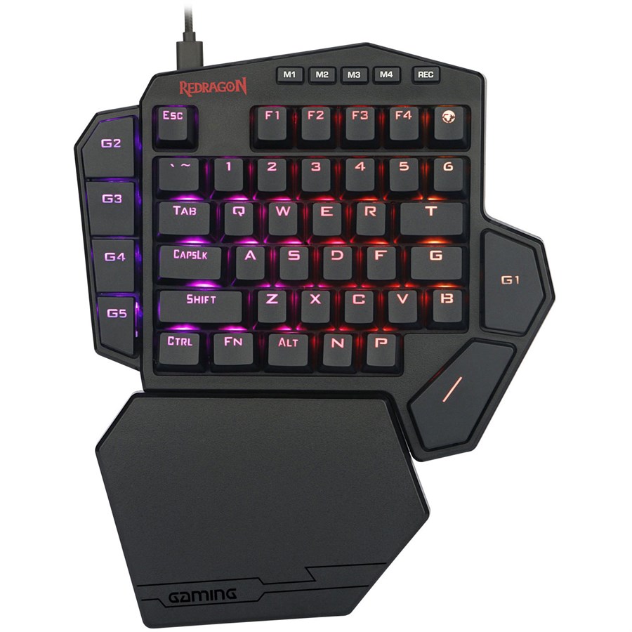 Redragon K585 DITI – RGB One-Handed Mechanical Gaming Keyboard