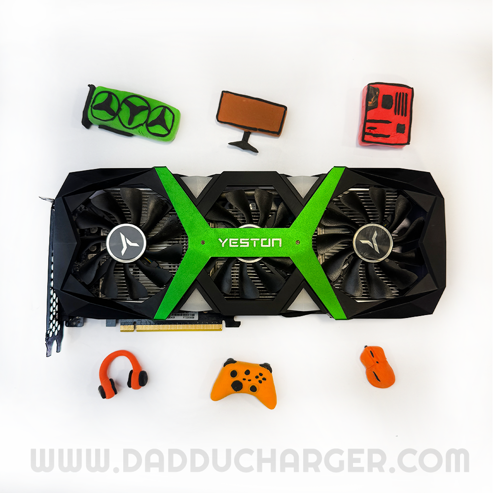Yeston RTX 2060 Super Triple Fan Used Graphics Card | 8GB GDDR6 | 1-Month Warranty | Daddu Charger Gaming Store Pakistan