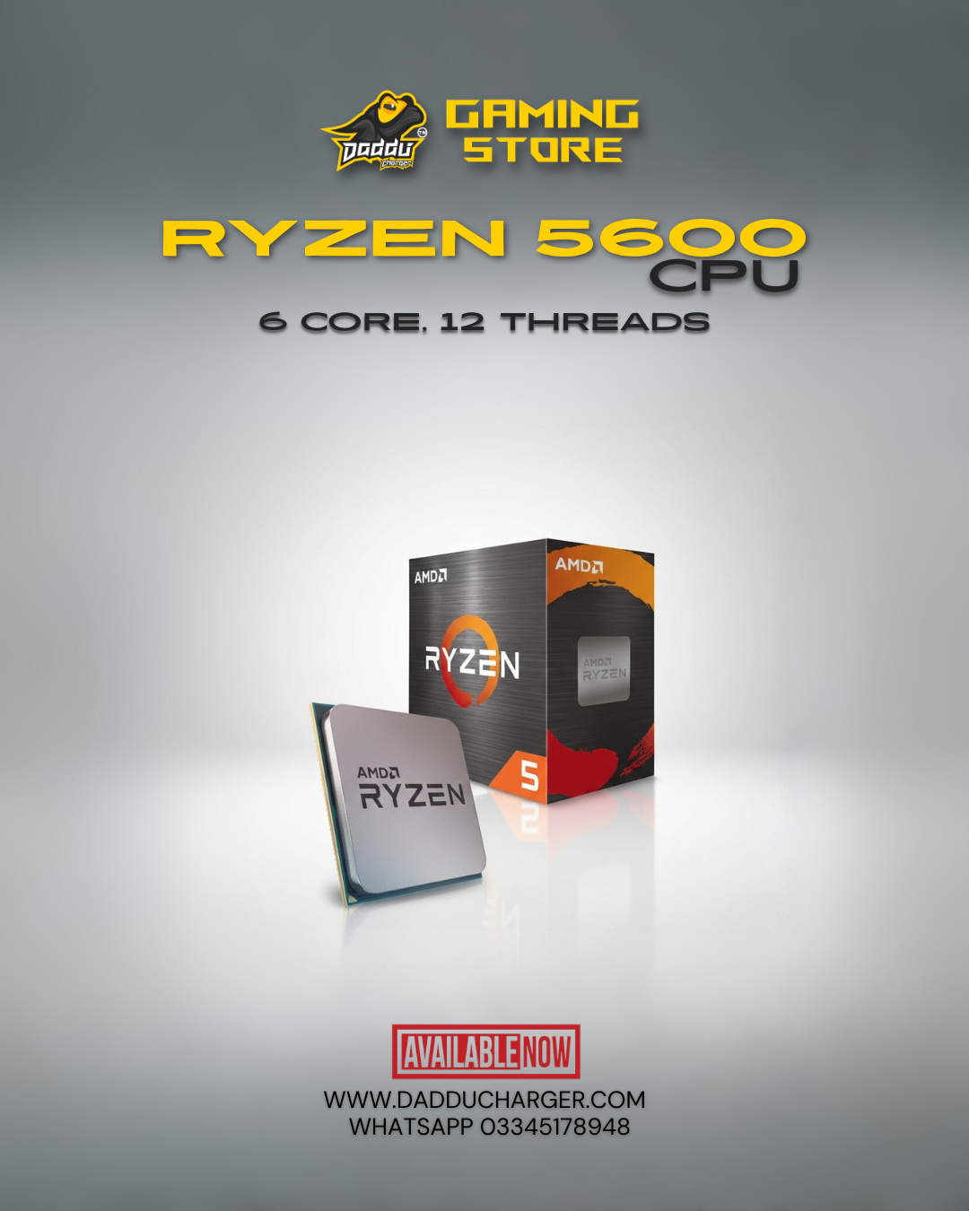 Special Offer 195K Gaming PC – Ryzen 5 5600 + AMD Radeon 6700 10GB, 16GB RAM, 256GB NVMe, RGB Case