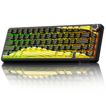 ATTACK SHARK X65PRO Black Yellow HE Wireless Mechanical Gaming Keyboard Price in Pakistan | Magnetic Switch Rapid Trigger | RGB Backlite