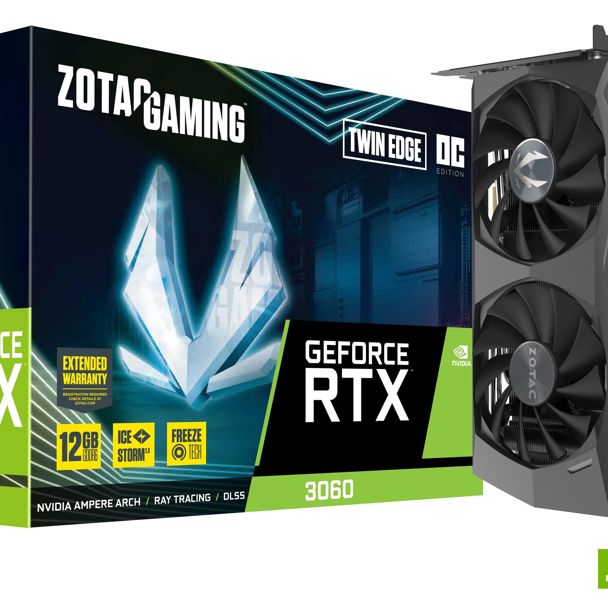 ZOTAC GAMING GeForce RTX 3060 Twin Edge 12GB GDDR6 (Brand New)