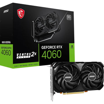 MSI Ventus 2X RTX 4060 8GB GDDR6 GPU Open Box – Black
