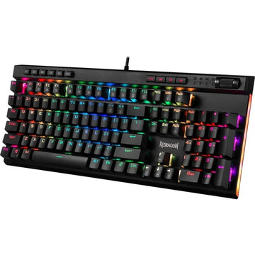 Redragon K580 Vata RGB Mechanical Gaming Keyboard – Full Size, Blue Switches, Dedicated Media Controls | Best Price in Pakistan – Daddu Charger