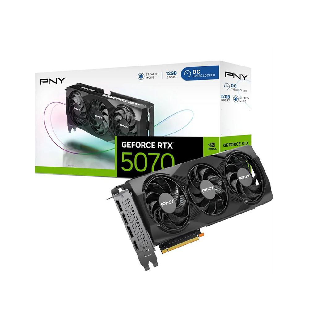 PNY GeForce RTX 5070 12GB OC GDDR7 – New Graphics Card | Best Price in Pakistan at Daddu Charger