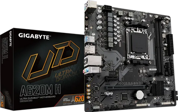 Gigabyte A620M-H ARGB Motherboard New – AMD AM5, DDR5, Micro-ATX, 2 RAM Slots