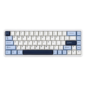 AJAZZ AK680 V2 Magnetic Switch Gaming Keyboard White Blue – Rapid Trigger, 8000Hz Polling Rate, RGB Backlight