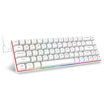 E-YOOSO HZ68 8000hz Magnetic Switch Gaming Keyboard – 68-Key RGB, Adjustable Actuation, White