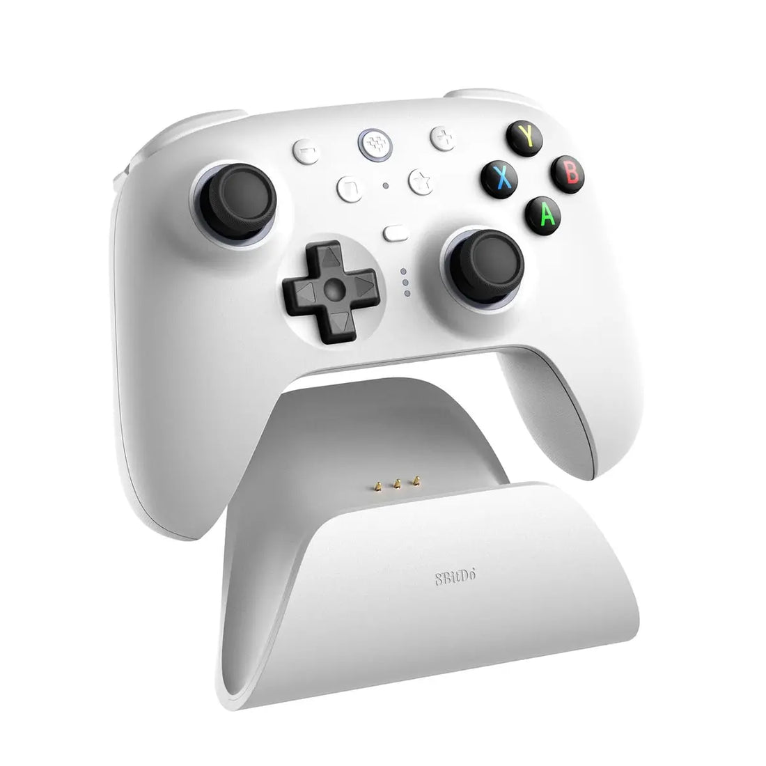 8BitDo Ultimate 2 Wireless Controller White – RGB Joysticks, Charging Dock, Hall Effect Triggers, 2.4G, Bluetooth & USB