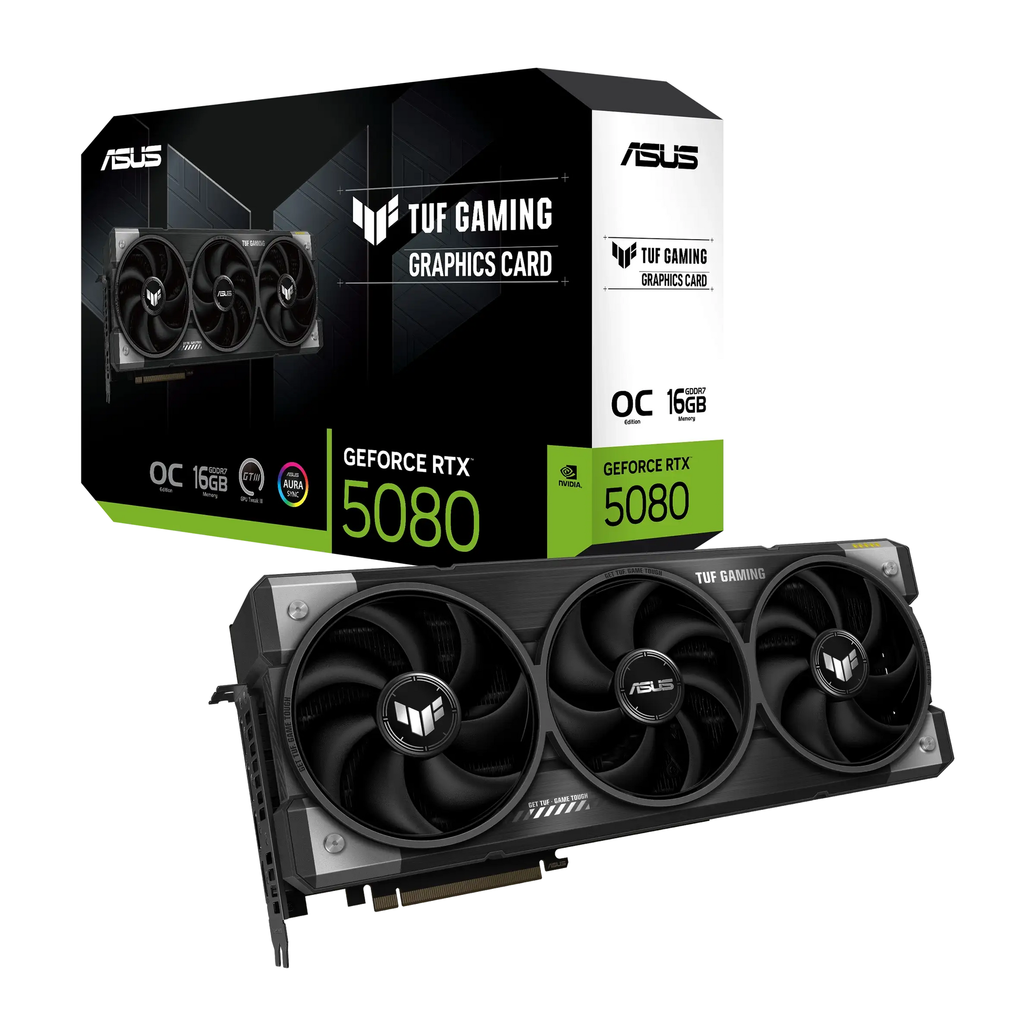 ASUS TUF RTX 5080 16GB GDDR7 New Graphics Card – Best Price in Pakistan | Daddu Charger Gaming Store