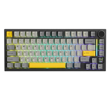 ATTACK SHARK X820 Ultra Tri-Mode Gasket Mechanical Keyboard – Star Black, Gift Switch, TFT Display, Hot-Swappable, RGB