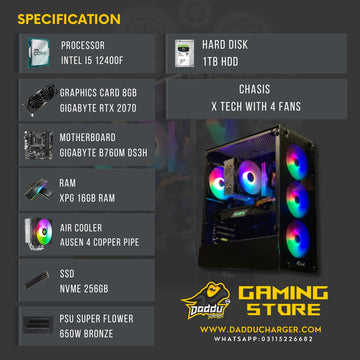 RS 160K PC Build |Intel i5 12400F with RTX 2060 Super | Best Gaming PC in Pakistan