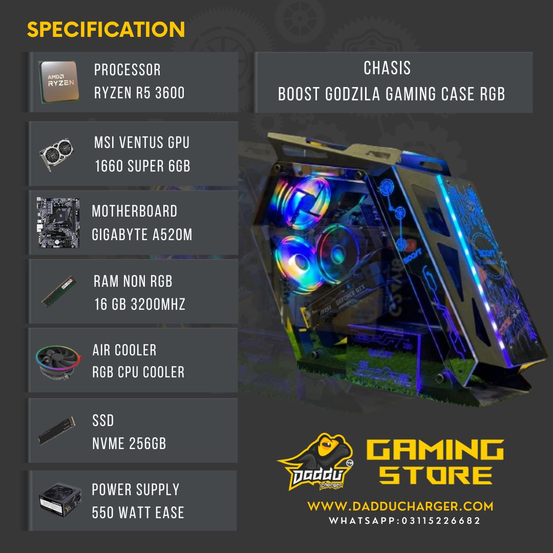 RS 125K PC Build | Ryzen 5 3600 with GTX 1660 SUPER  | Best Gaming PC in Pakistan