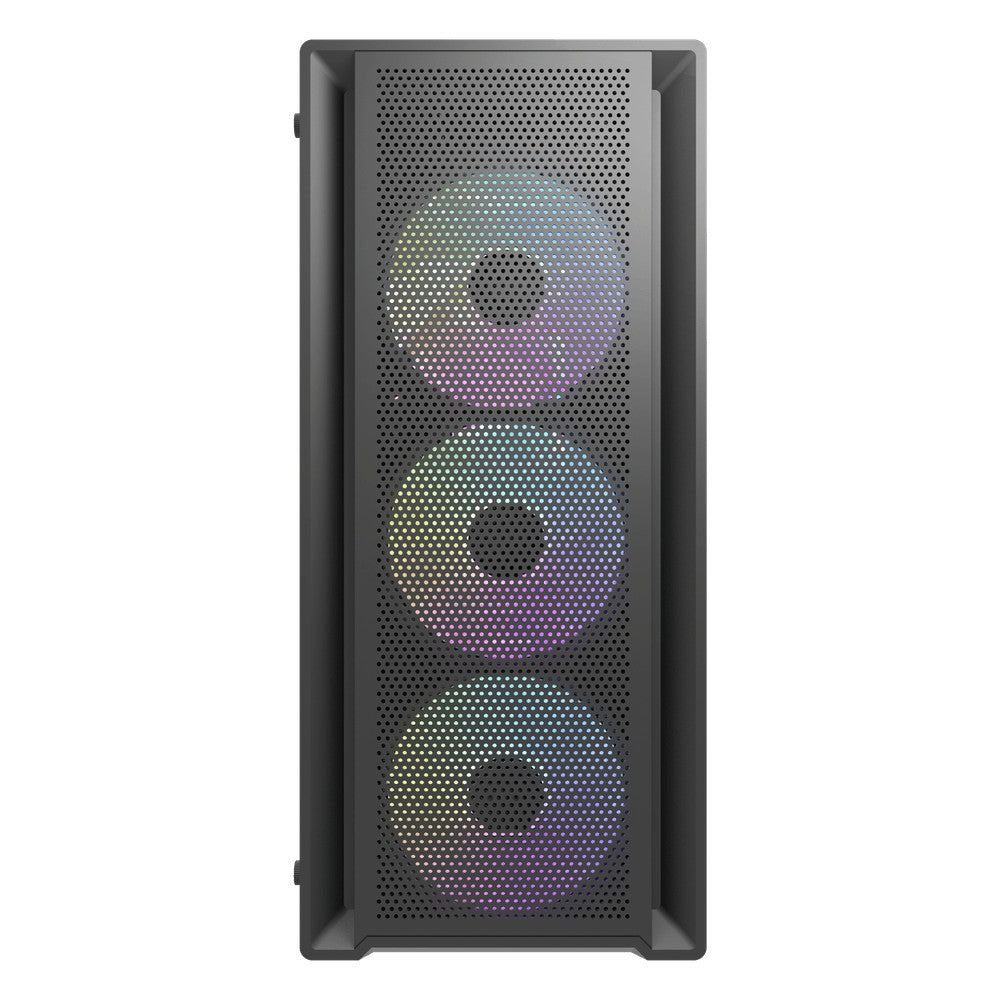 DarkFlash DK353 Gaming Case – Black | ATX Mid Tower with 4 Pre-Installed ARGB Fans, Tempered Glass & High Airflow