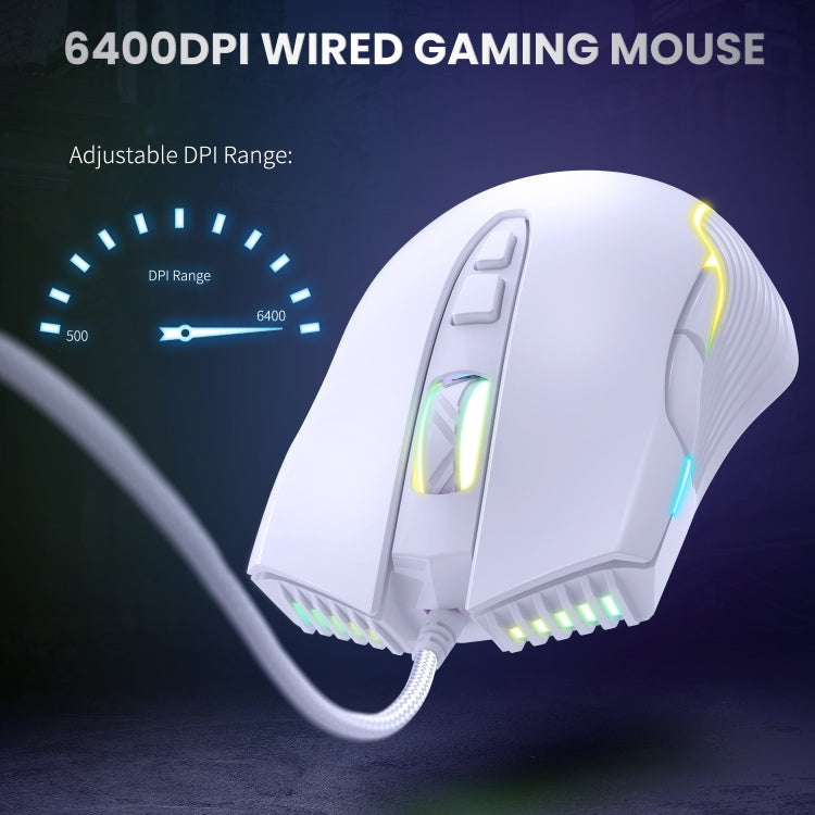 Onikuma CW905 Gaming Mouse – 7 Programmable Buttons, RGB, Adjustable DPI up to 6400