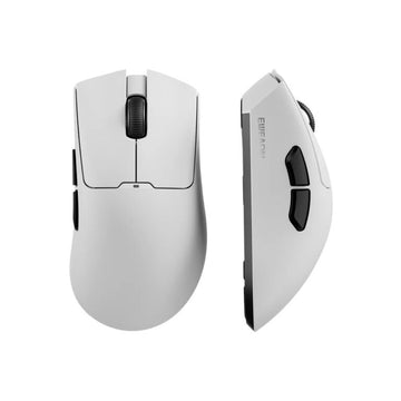 A5 Ultra Wireless Gaming Mouse White – PAW3395 Sensor, 12000 DPI, 8000mAh Battery, 65g Lightweight Design, Tri-Mode