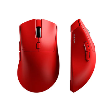 E7 Red Tri-Mode Wireless Gaming Mouse – 3200 DPI, 1000Hz Polling Rate, 65g Lightweight Design
