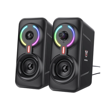 ONIKUMA L6 Multimedia Gaming Speaker | Bluetooth 5.0 + AUX Mode | RGB Dynamic Lighting | Deep Bass Stereo Sound | Best Budget Gaming Speaker in Pakistan