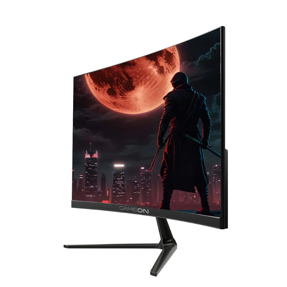 GAMEON GOC24F120VA Pro Series 24-Inch Curved Gaming Monitor – FHD VA, 120Hz, 0.5ms MPRT, HDMI 2.1, PS5 Supported, Black