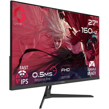 GAMEON GOES27FHD160IPS 27-Inch Gaming Monitor – FHD IPS, 160Hz, 0.5ms MPRT, AMD FreeSync, Black