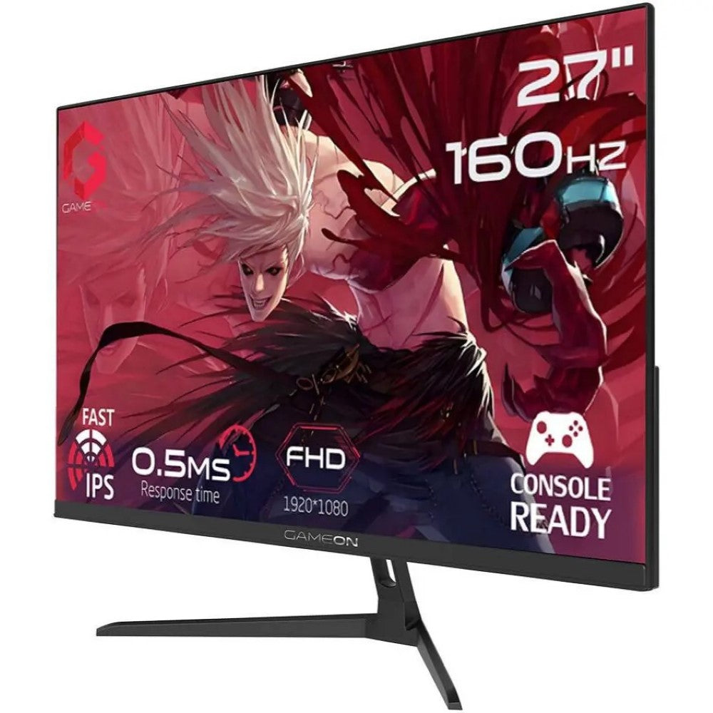 GAMEON GOES27FHD160IPS 27-Inch Gaming Monitor – FHD IPS, 160Hz, 0.5ms MPRT, AMD FreeSync, Black