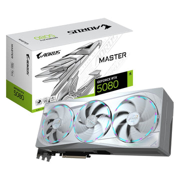 Gigabyte AORUS GeForce RTX 5080 Master ICE 16GB GDDR7 Graphics Card – WINDFORCE Cooling