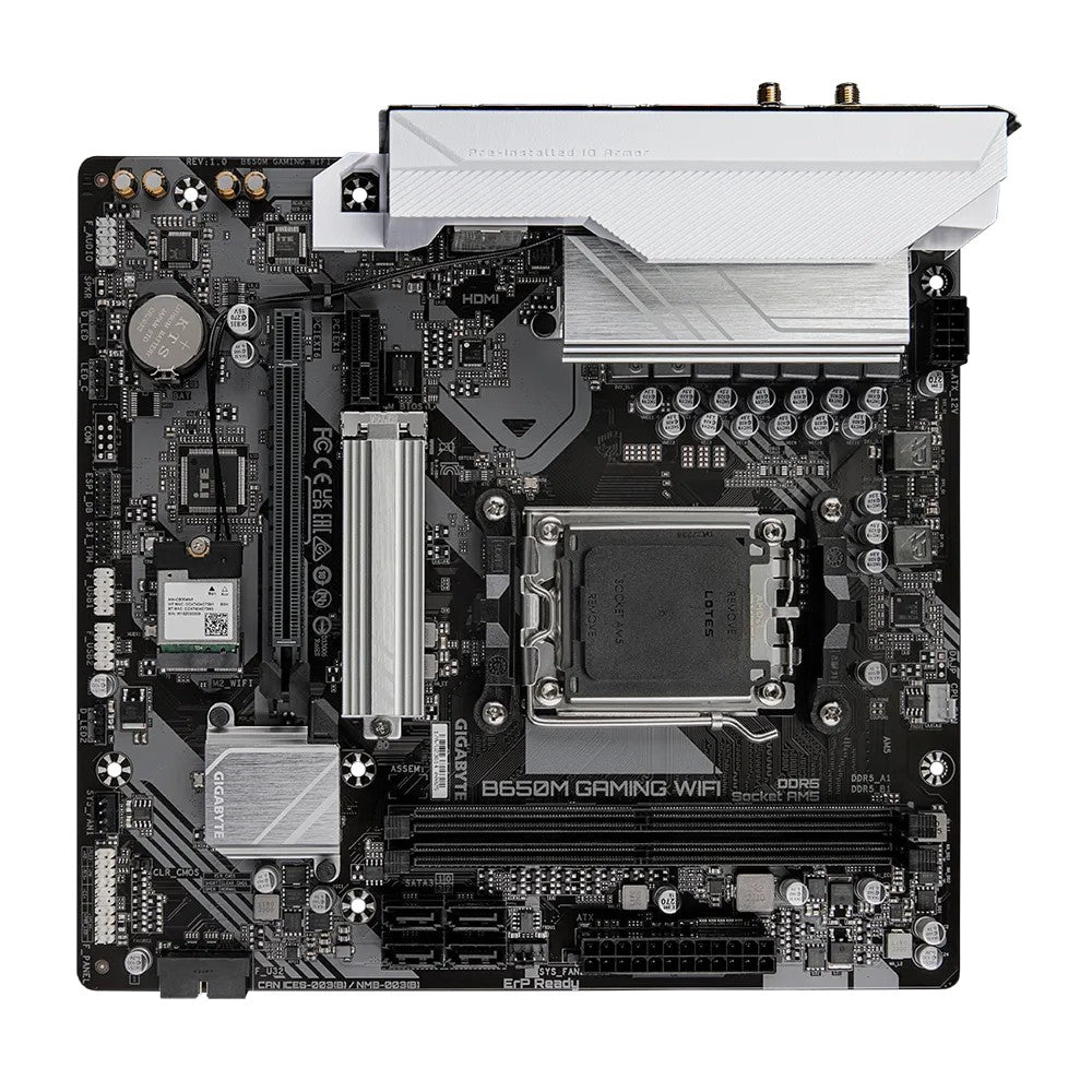 Gigabyte B650M Gaming WiFi Motherboard New – AMD AM5, DDR5, WiFi, Micro-ATX, PCIe 4.0