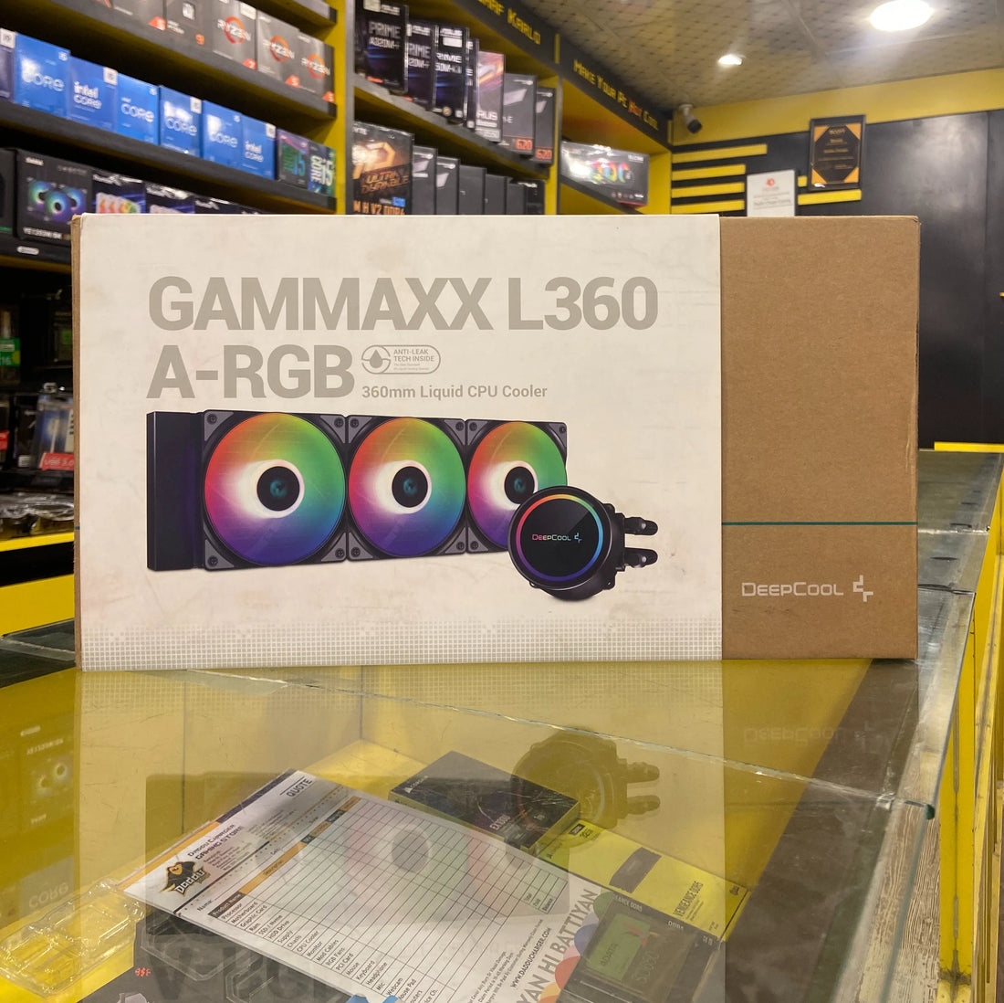 GAMMAXX L360 AIO Liquid Cooler – Black | Used with Box