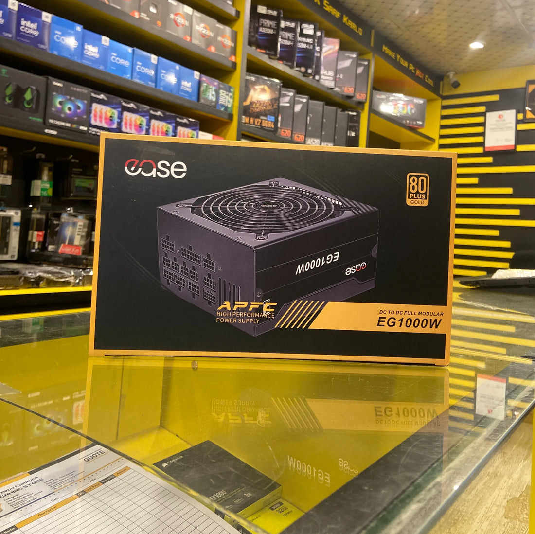 Ease 1000W 80+ Gold Power Supply – High-Efficiency Modular PSU