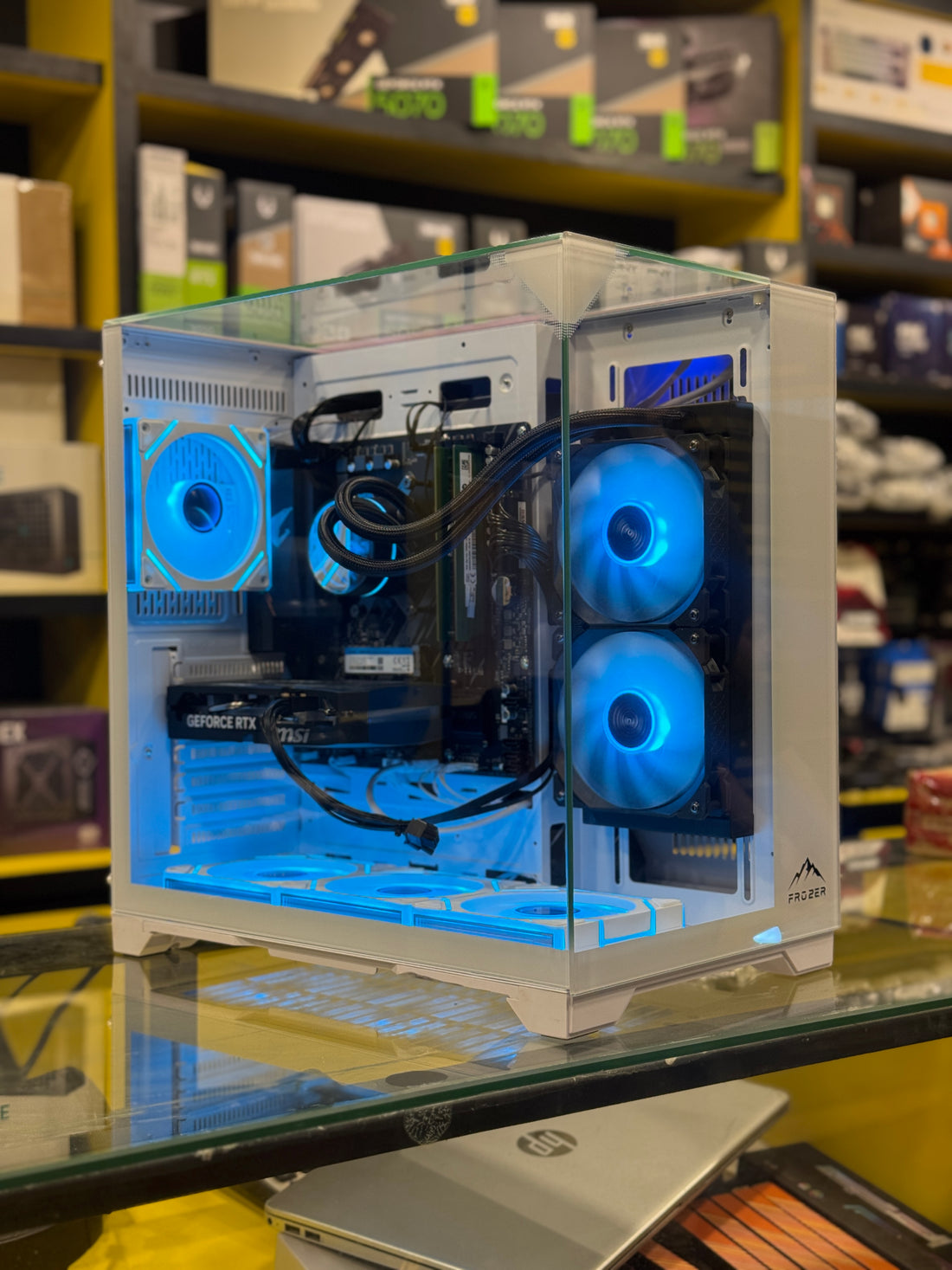 Ryzen 5 5600 RTX 5060 8GB Gaming PC | B550M Aorus Elite ARGB | 32GB DDR4 | 1TB NVMe SSD | Thunder Mistral 240mm Liquid Cooler | 282K Best Mid-Range Gaming PC in Pakistan – Daddu Charger Gaming Store