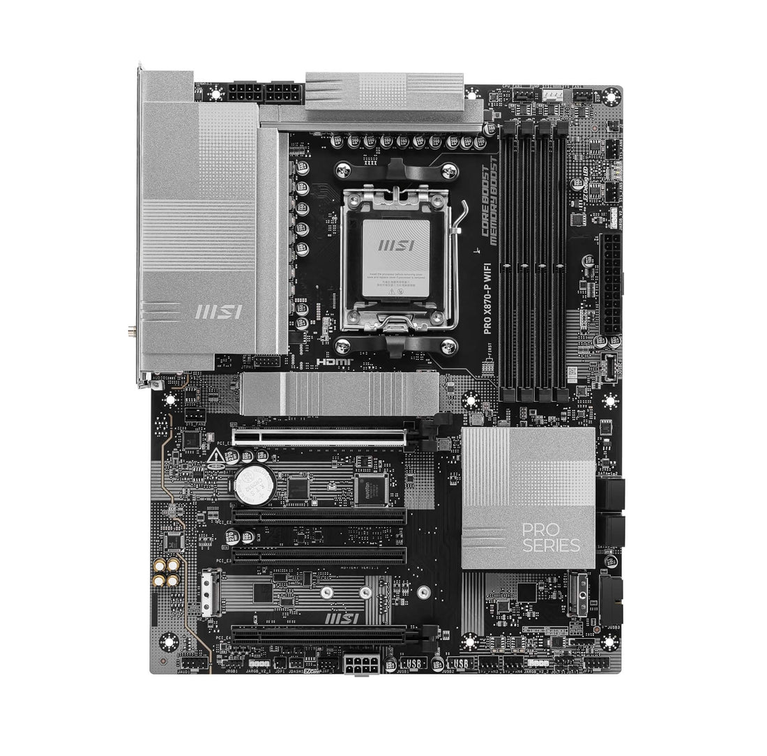 MSI PRO X870-P WIFI Motherboard – AM5, PCIe 5.0, DDR5, Wi-Fi 7 & USB 4.0 Support