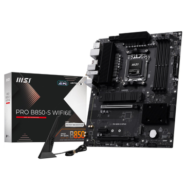MSI PRO B850S WIFI6E – AM5 Motherboard with DDR5, PCIe 5.0 & Wi-Fi 6E Support