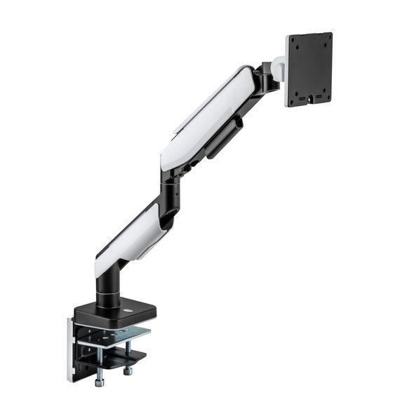 MXG HMA-12R Heavy Duty RGB Gaming Monitor Arm Matte White – Premium Gas Spring RGB Mount | Best Price in Pakistan | Daddu Charger Gaming Store