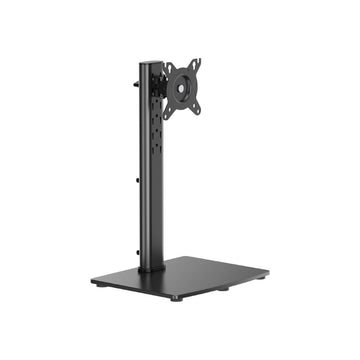 MXG MS-01 Ergonomic Height Adjustable Monitor Stand – Tempered Glass Base, Cable Management, Supports 17-Inch to 34-Inch Monitors