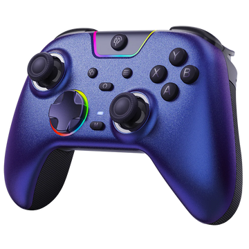EasySMX X05 Pro Wireless Controller Aurora Purple | Multi-Platform Bluetooth Gamepad for PC, Android, iOS, Nintendo Switch & Steam | Dual Vibration | RGB Lighting | Ergonomic Design | Best Wireless Controller in Pakistan – Daddu Charger Gaming Store