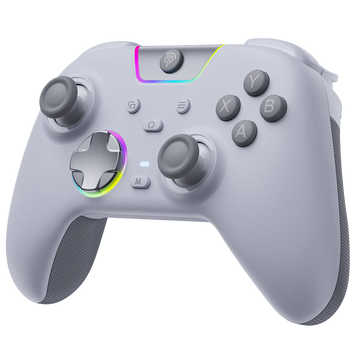 EasySMX X05 Pro Wireless Controller White | Multi-Platform Bluetooth + 2.4GHz Gamepad for PC, Android, iOS, Nintendo Switch & Steam Deck | RGB Lighting | Dual Vibration | Ergonomic Design | Best Wireless Controller in Pakistan – Daddu Charger Gaming Store