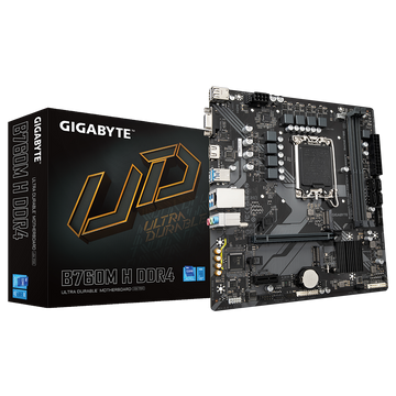 Gigabyte B760M H DDR4 Motherboard – LGA1700, PCIe 4.0, Intel 12th & 13th Gen Support | Best Price in Pakistan | Daddu Charger Gaming Store