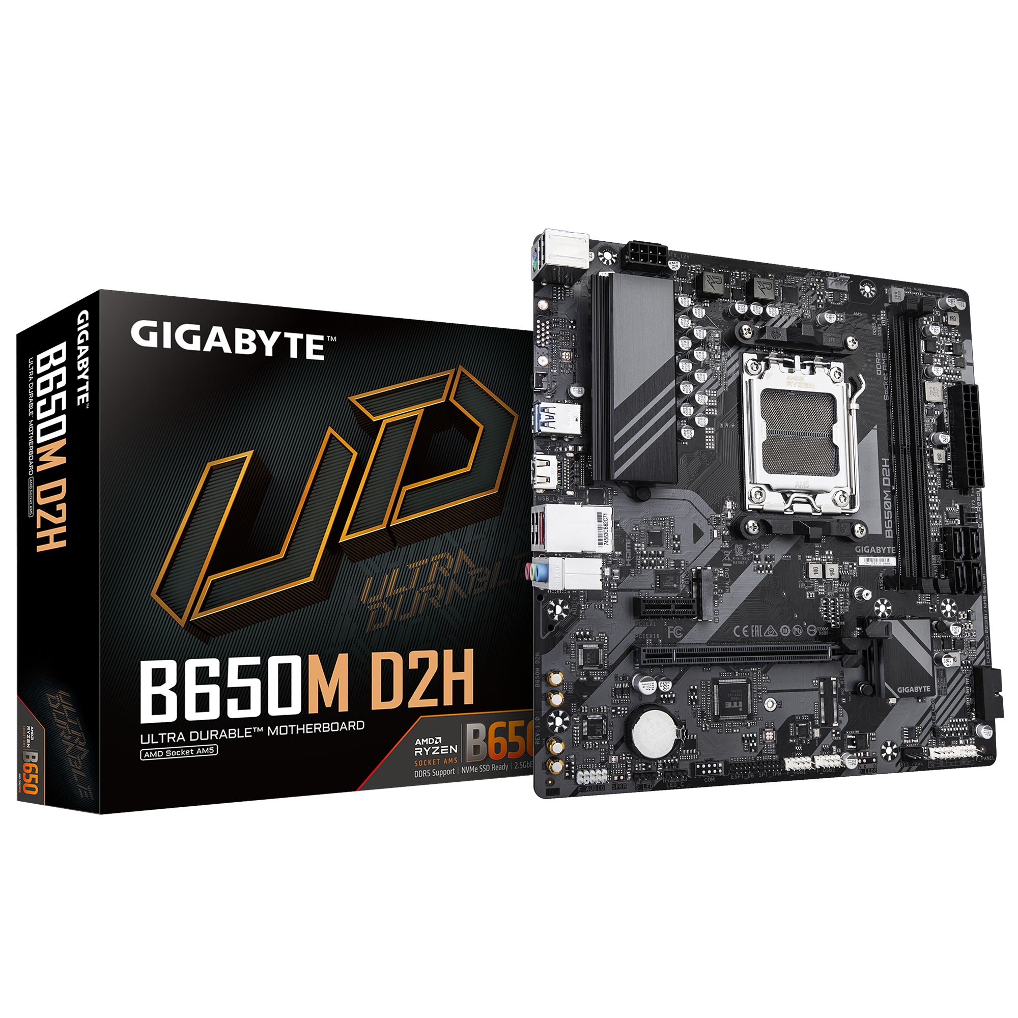 Gigabyte B650 D2H Motherboard – AM5, DDR5, PCIe 4.0, Ryzen 7000 Support | Best Price in Pakistan | Daddu Charger Gaming Store